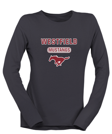 Westfield Mustangs Mascot #3 Women's LS T-Shirt