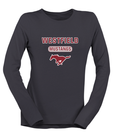 Westfield Mustangs Mascot #3 Women's Premium LS T-Shirt