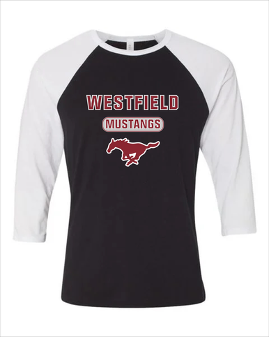 Westfield Mustangs Mascot #3 Men's Baseball T-Shirt