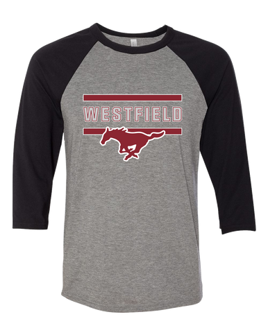 Westfield Mustangs Mascot #4 Men's Baseball T-Shirt