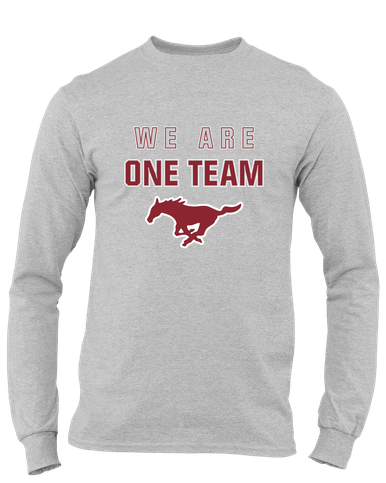 Westfield Mustangs We Are One Team Men's LS T-Shirt
