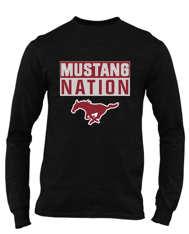 Westfield Mustangs Nation #1 Men's LS T-Shirt