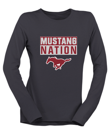 Westfield Mustangs Nation #1 Women's Premium LS T-Shirt