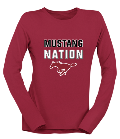 Westfield Mustangs Nation #2 Women's Premium LS T-Shirt