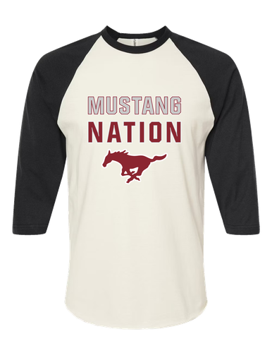 Westfield Mustangs Nation #2 Women's Baseball T-Shirt