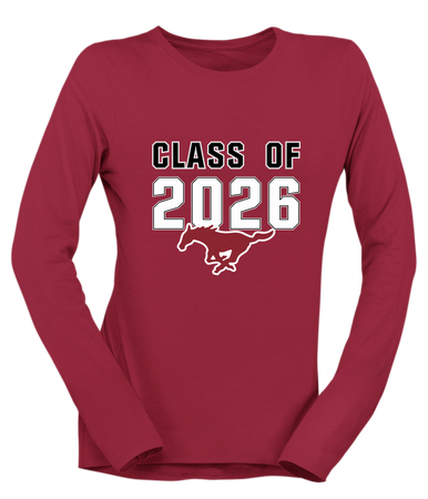Westfield Mustangs Class of 2026 Women's Premium LS T-Shirt