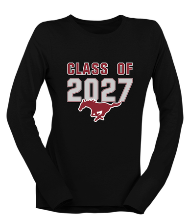 Westfield Mustangs Class of 2027 Women's Premium LS T-Shirt