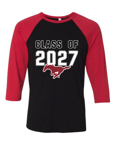 Westfield Mustangs Class of 2027 Men's Baseball T-Shirt