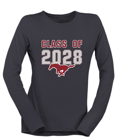 Westfield Mustangs Class of 2028 Women's LS T-Shirt