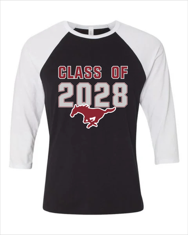 Westfield Mustangs Class of 2028 Men's Baseball T-Shirt