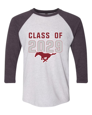 Westfield Mustangs Class of 2029 Men's Baseball T-Shirt