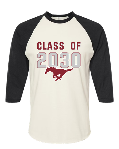 Westfield Mustangs Class of 2030 Women's Baseball T-Shirt