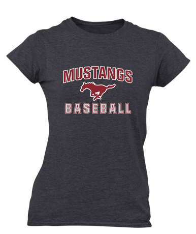 Westfield Mustangs Baseball #1 Women's Premium SS T-Shirt