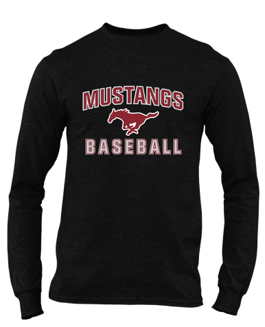 Westfield Mustangs Baseball #1 Men's LS T-Shirt