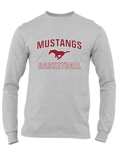 Westfield Mustangs Basketball #1 Men's LS T-Shirt