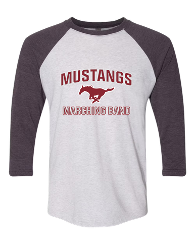 Westfield Mustangs Marching Band Women's Baseball T-Shirt