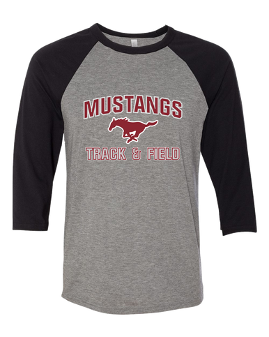 Westfield Mustangs Track & Field Women's Baseball T-Shirt