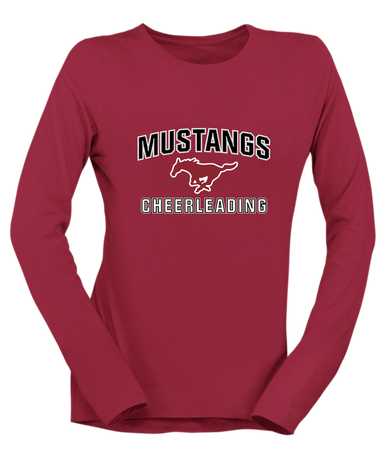 Westfield Mustangs Cheerleading Women's Premium LS T-Shirt