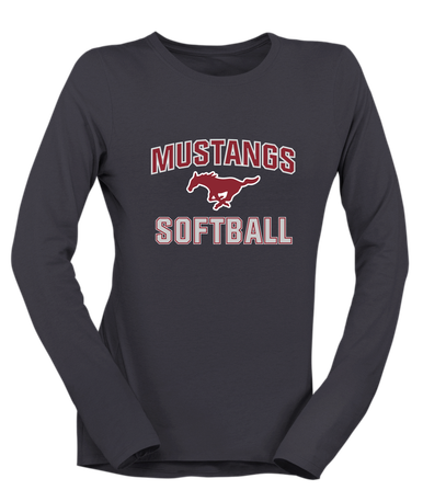 Westfield Mustangs Softball #1 Women's Premium LS T-Shirt