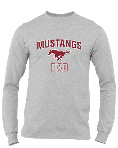 Westfield Mustangs Dad Men's LS T-Shirt