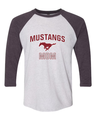 Westfield Mustangs Mom Women's Baseball T-Shirt