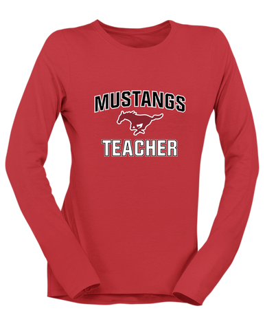 Westfield Mustangs Teacher Women's LS T-Shirt