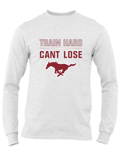 Westfield Mustangs Train Hard, Can't Lose Men's LS T-Shirt