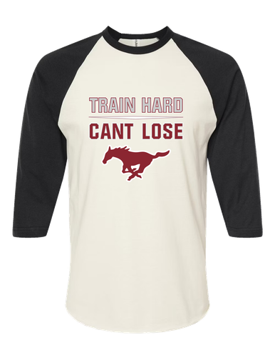 Westfield Mustangs Train Hard, Can't Lose Men's Baseball T-Shirt