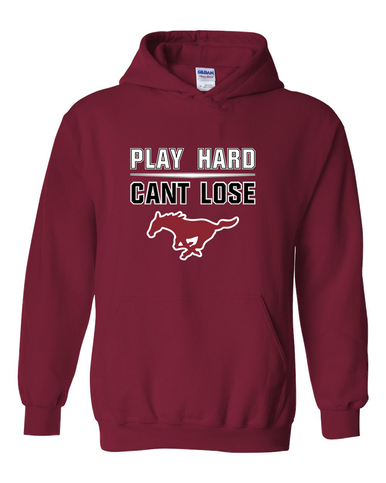 Westfield Mustangs Play Hard, Can't Lose Men's Hoodie