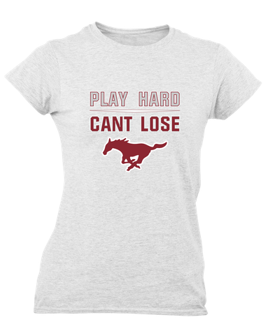 Westfield Mustangs Play Hard, Can't Lose Women's Premium SS T-Shirt