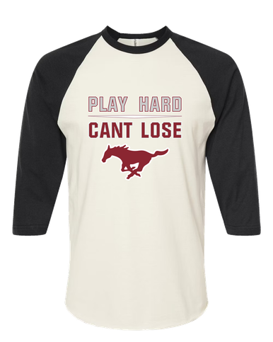 Westfield Mustangs Play Hard, Can't Lose Women's Baseball T-Shirt