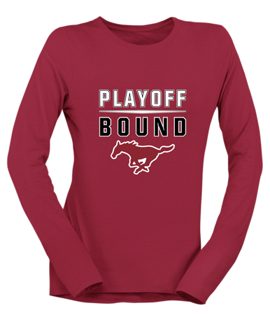 Westfield Mustangs Playoff Bound Women's Premium LS T-Shirt