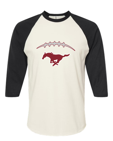 Westfield Mustangs Football #2 Women's Baseball T-Shirt