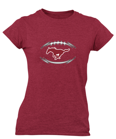 Westfield Mustangs Football #3 Women's Premium SS T-Shirt