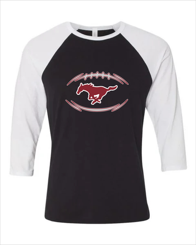 Westfield Mustangs Football #3 Men's Baseball T-Shirt