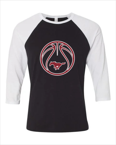 Westfield Mustangs Basketball #2 Women's Baseball T-Shirt