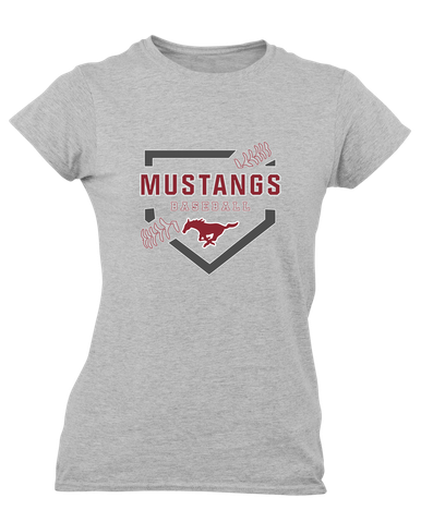 Westfield Mustangs Baseball #2 Women's Premium SS T-Shirt