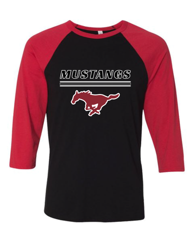 Westfield Mustangs Mascot #8 Women's Baseball T-Shirt