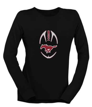 Westfield Mustangs Football #4 Women's LS T-Shirt