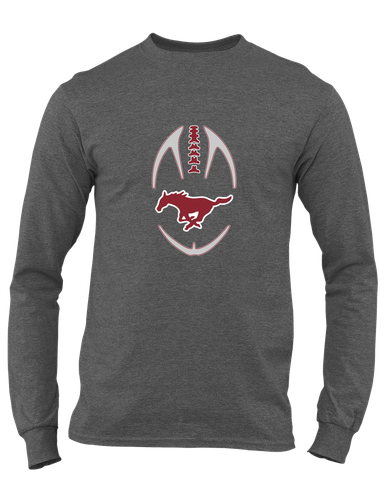 Westfield Mustangs Football #4 Men's LS T-Shirt