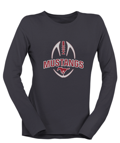 Westfield Mustangs Football #5 Women's LS T-Shirt