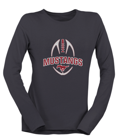 Westfield Mustangs Football #5 Women's Premium LS T-Shirt