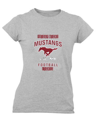 Westfield Mustangs Football #6 Women's Premium SS T-Shirt