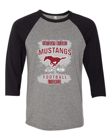 Westfield Mustangs Football #6 Women's Baseball T-Shirt