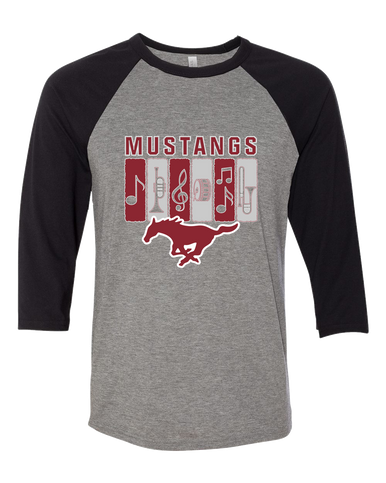 Westfield Mustangs Band # 2 Women's Baseball T-Shirt