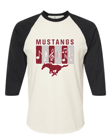 Westfield Mustangs Band # 2 Men's Baseball T-Shirt