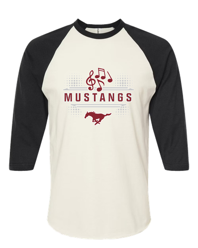 Westfield Mustangs Band # 3 Women's Baseball T-Shirt
