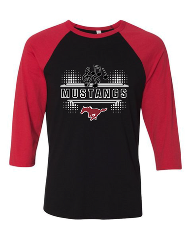 Westfield Mustangs Band # 3 Men's Baseball T-Shirt