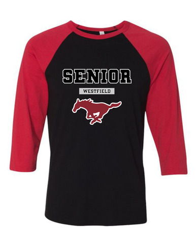 Westfield Mustangs Senior #2 Women's Baseball T-Shirt