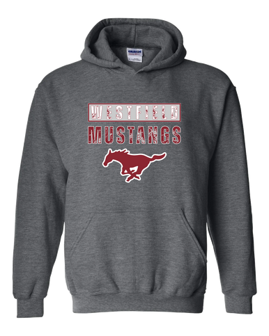 Westfield Mustangs Mascot #9 Men's Hoodie